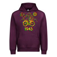 Mauve Wine Bicycle Day 1943 LSD Acid Hofmann Trip Urban Hoodie - trangStudio