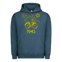 Pigment Midnight Navy Bicycle Day 1943 LSD Acid Hofmann Trip Urban Hoodie - trangStudio
