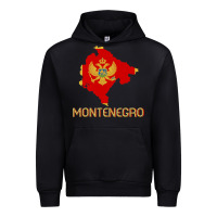 Black Montenegrin Flag  Montenegro Urban Hoodie - trangStudio