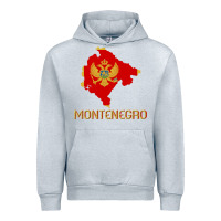 Heather Grey Montenegrin Flag  Montenegro Urban Hoodie - trangStudio