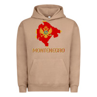 Pigment Burro Montenegrin Flag  Montenegro Urban Hoodie - trangStudio