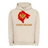 Pigment French Oak Montenegrin Flag  Montenegro Urban Hoodie - trangStudio