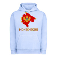 Pigment Grape Ice Montenegrin Flag  Montenegro Urban Hoodie - trangStudio