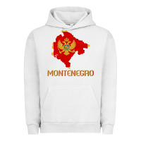 Pigment Lunar Rock Montenegrin Flag  Montenegro Urban Hoodie - trangStudio