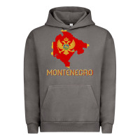Pigment Tornado Montenegrin Flag  Montenegro Urban Hoodie - trangStudio
