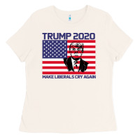 Bone Trump 2020 Make Liberals cry Again Ladies Tee - Bettercallsaul