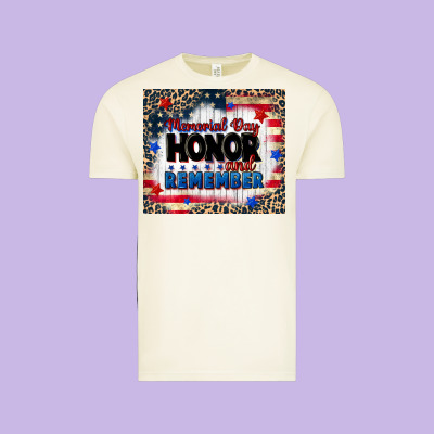Memorial Day Honor And Remember Vintage Tee Designed By Cowgirlartshop