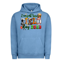 Pigment Pebble Blue I am just here for field day 2023 Urban Hoodie - AdoDesignShop