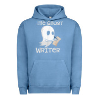 Pigment Pebble Blue ghost writer ghoul author halloween trick or treat novelist t shirt Urban Hoodie - trangStudio