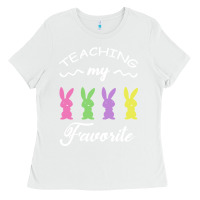 White Teaching My Favorite Bunny Ladies Tee - Bettercallsaul