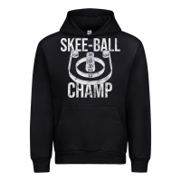 Black Distressed Skeeball - Skee-ball Champ - Traveling Carnival Urban Hoodie - trangStudio