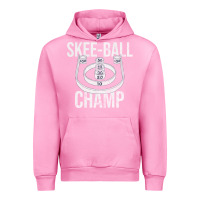 Fuchsia Pink Distressed Skeeball - Skee-ball Champ - Traveling Carnival Urban Hoodie - trangStudio