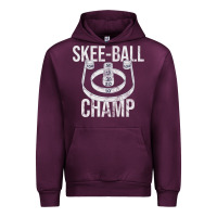 Mauve Wine Distressed Skeeball - Skee-ball Champ - Traveling Carnival Urban Hoodie - trangStudio
