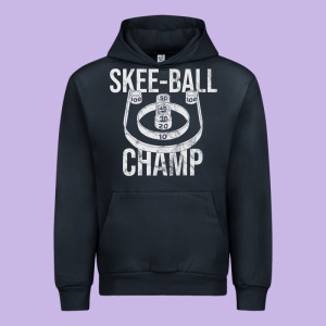 Distressed Skeeball - Skee-ball Champ - Traveling Carnival Urban Hoodie Designed By Trangstudio