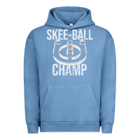 Pigment Pebble Blue Distressed Skeeball - Skee-ball Champ - Traveling Carnival Urban Hoodie - trangStudio
