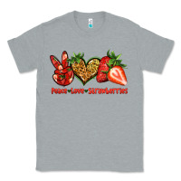 Heather Grey peace love strawberries Classic Tee - Jasminsmagicworld