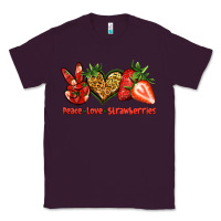 Plum peace love strawberries Classic Tee - Jasminsmagicworld