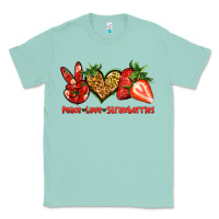 Seafoam peace love strawberries Classic Tee - Jasminsmagicworld