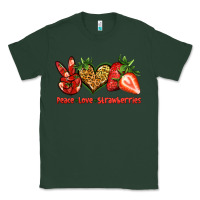Sports Green peace love strawberries Classic Tee - Jasminsmagicworld