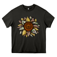 Asphalt sunflower camouflage and leopard 2 Heavy Core Tee - JahusDesignShop