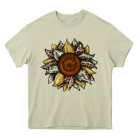 Mossy sunflower camouflage and leopard 2 Heavy Core Tee - JahusDesignShop
