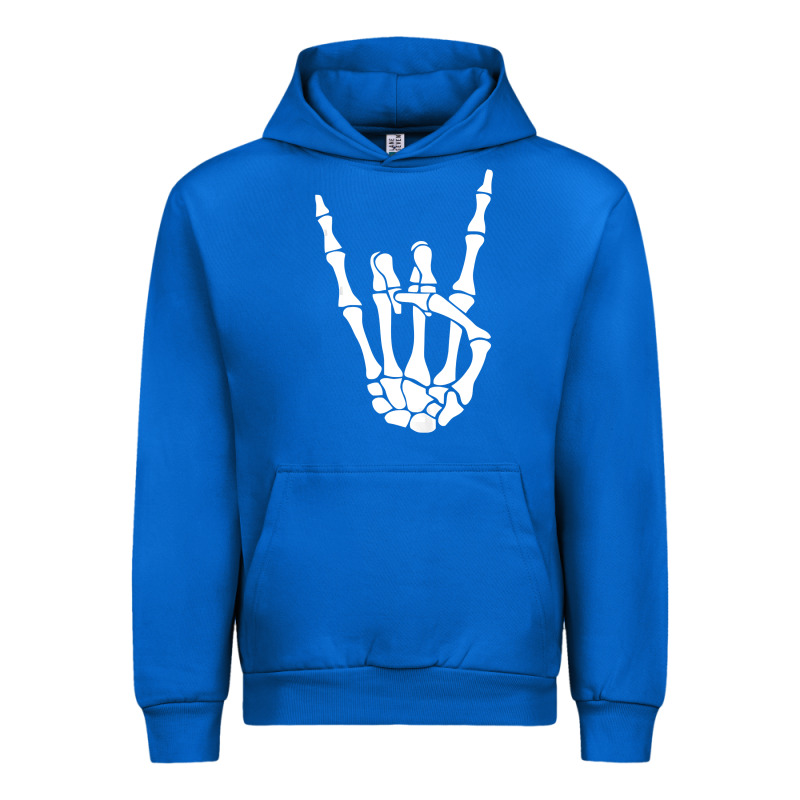 Halloween Skeleton Hand Horns Rock N Roll Music Lover Tank Top Urban Hoodie by trangStudio | Teevron