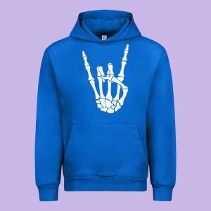 Halloween Skeleton Hand Horns Rock N Roll Music Lover Tank Top Urban Hoodie Designed By Trangstudio