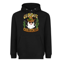 Black cowboy christmas santa Heavyweight Hoodie - BarkalooDesign