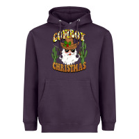 Plum cowboy christmas santa Heavyweight Hoodie - BarkalooDesign