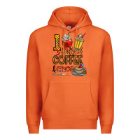 Carrot 100. Days Of Coffee  Chaos Premium Hoodie - CowhideDigitalArt
