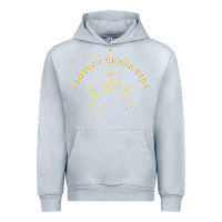 Heather Grey Protect Trans Kids Urban Hoodie - trangStudio