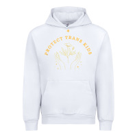 White Protect Trans Kids Urban Hoodie - trangStudio
