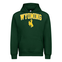 Forest Green Kids Wyoming Cowboys Apparel Fan Favorite Brown Arch Urban Hoodie - trangStudio