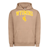 Pigment Burro Kids Wyoming Cowboys Apparel Fan Favorite Brown Arch Urban Hoodie - trangStudio