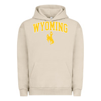 Pigment French Oak Kids Wyoming Cowboys Apparel Fan Favorite Brown Arch Urban Hoodie - trangStudio