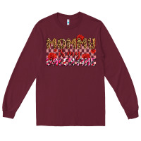 Burgundy mommy is my valentine olıvıa Long Sleeve Tee - OliviaCreatesArt
