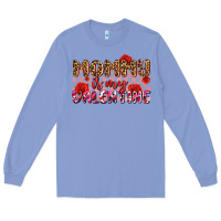Colony Blue mommy is my valentine olıvıa Long Sleeve Tee - OliviaCreatesArt
