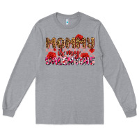 Heather Grey mommy is my valentine olıvıa Long Sleeve Tee - OliviaCreatesArt
