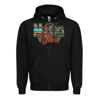 Black nana vibes Zipper Hoodie - RacoonDesign