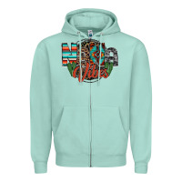 Seafoam nana vibes Zipper Hoodie - RacoonDesign