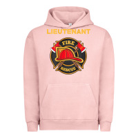 Pigment Salmon fire rescue lieutenant department  for firefighters Urban Hoodie - trangStudio