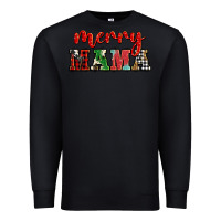 Black Christmas merry mama Premium Sweatshirt - BarkalooDesign