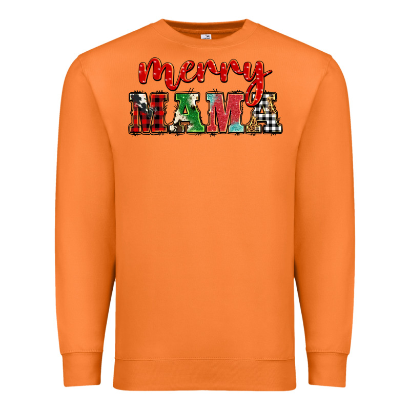 Christmas Merry Mama Premium Sweatshirt by BarkalooDesign | Teevron