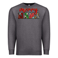 Charcoal Heather Christmas merry mama Premium Sweatshirt - BarkalooDesign