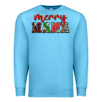 Ocean Blue Christmas merry mama Premium Sweatshirt - BarkalooDesign