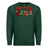 Sports Green Christmas merry mama Premium Sweatshirt - BarkalooDesign