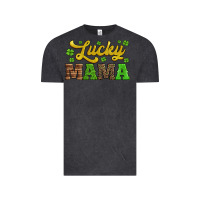 Vintage Black lucky mama st patricks day Vintage Tee - Jasminsmagicworld