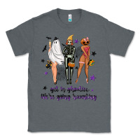 Charcoal Heather Get in ghoulies were going haunting Classic Tee - NancyCooperArtShop