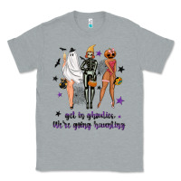 Heather Grey Get in ghoulies were going haunting Classic Tee - NancyCooperArtShop