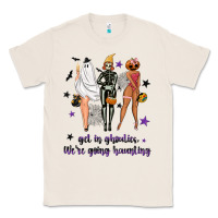 Natural Get in ghoulies were going haunting Classic Tee - NancyCooperArtShop